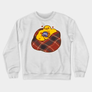 Buff Chick Blanket Cuddles Crewneck Sweatshirt